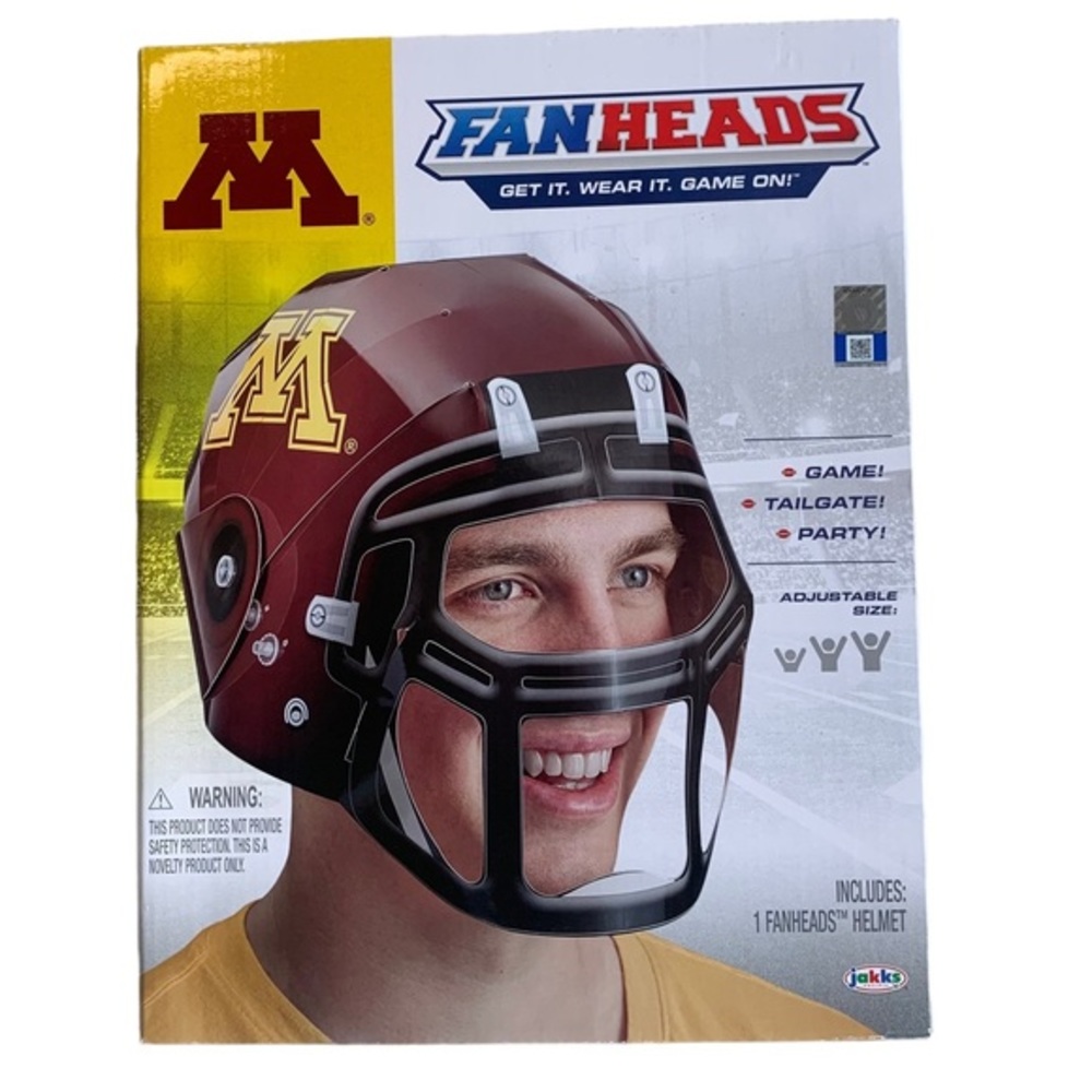FANHEADS University of Minnesota paper and plastic spirit wear helmet, S,M,L, XL